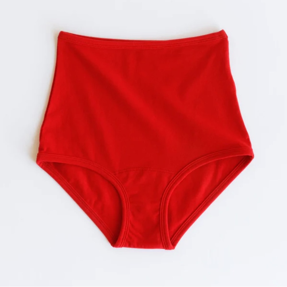 ARQ High-rise undies cherry XL